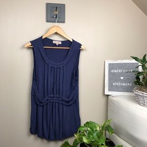 Philosophy XL Blue Sleeveless Rayon Top